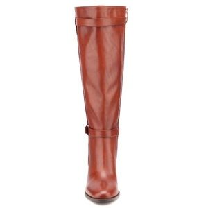 Essex Lane leather wide calf boots